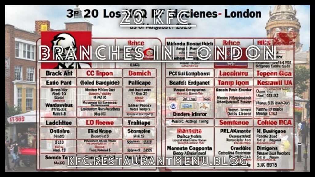 20 KFC Branches in London